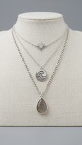 Sterling Silver Layered Necklaces Set