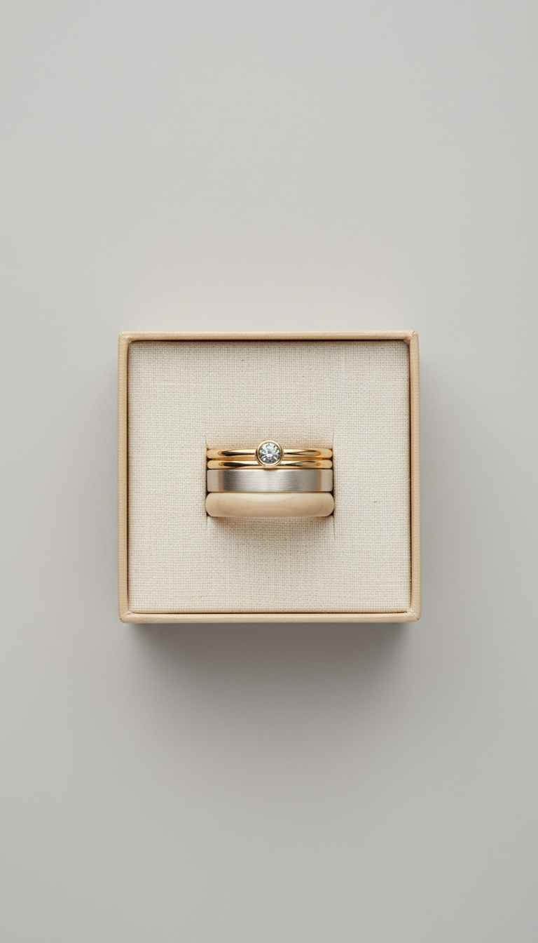 Minimalist Magnetic Gift Box With Jewellery